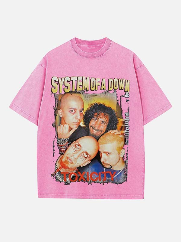 System of a Down Print Round Neck T-shirt