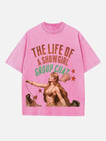 Taylor Swift Print Round Neck T-shirt