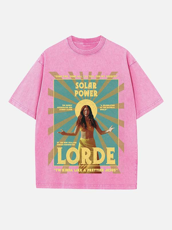 Lorde Print Round Neck T-shirt