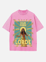 Lorde Print Round Neck T-shirt