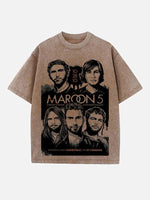 Maroon 5 Print Round Neck T-shirt