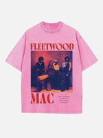 Fleetwood Mac Print Round Neck T-shirt