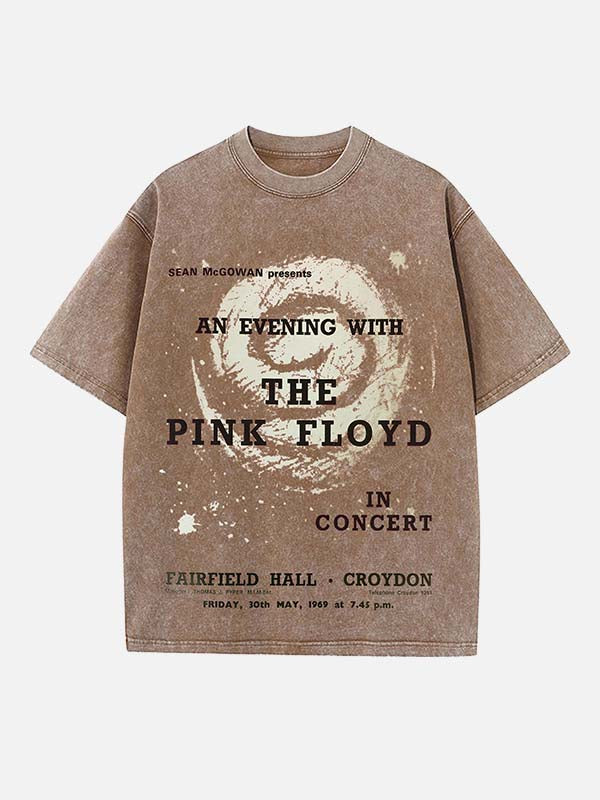 Pink Floyd Print Round Neck T-shirt