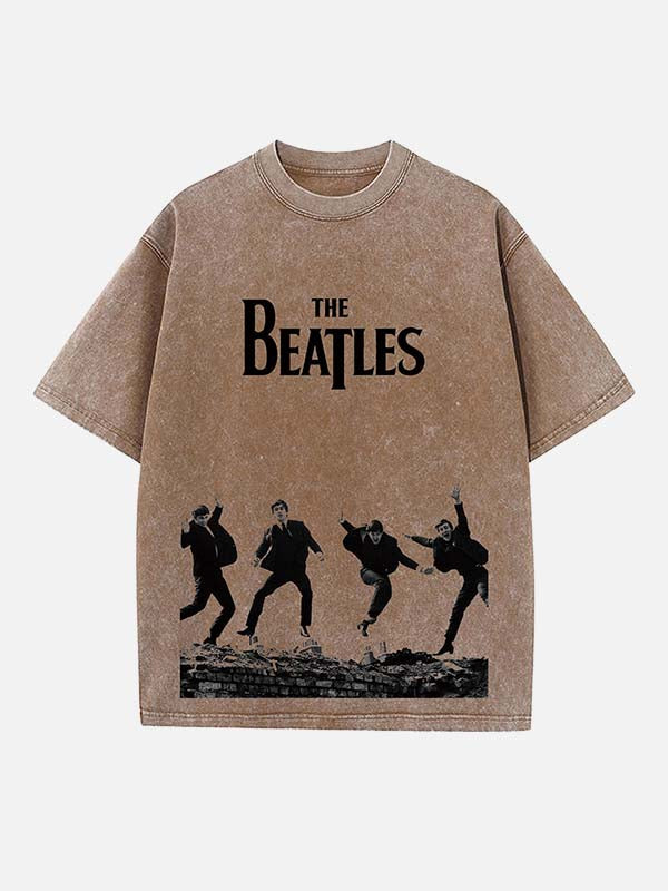 The Beatles Print Round Neck T-shirt