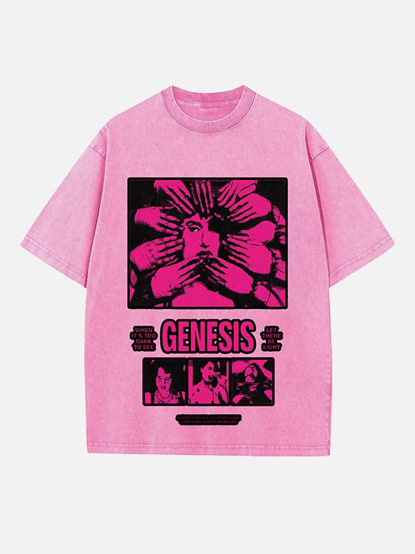 Raye Print Round Neck T-shirt