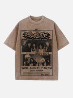 Aerosmith Print Round Neck T-shirt