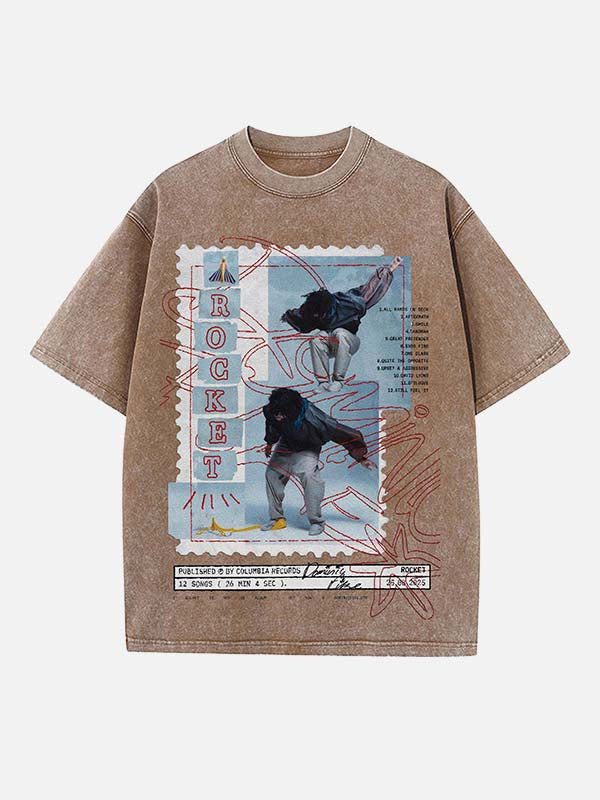 Dominic Fike Print Round Neck T-shirt