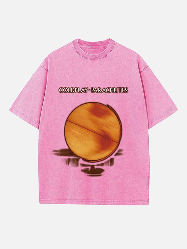 Coldplay Print Round Neck T-shirt