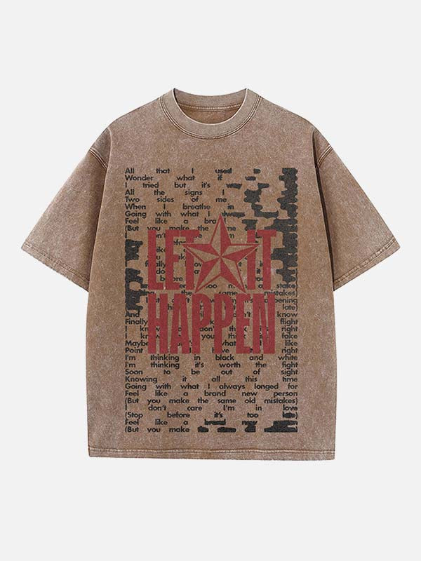 Tame Impala Print Round Neck T-shirt