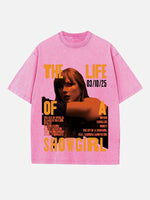 Taylor Swift Print Round Neck T-shirt