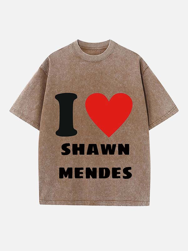 Shawn Mendes Print Round Neck T-shirt