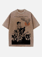 Fleetwood Mac Print Round Neck T-shirt