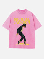 Michael Jackson Print Round Neck T-shirt