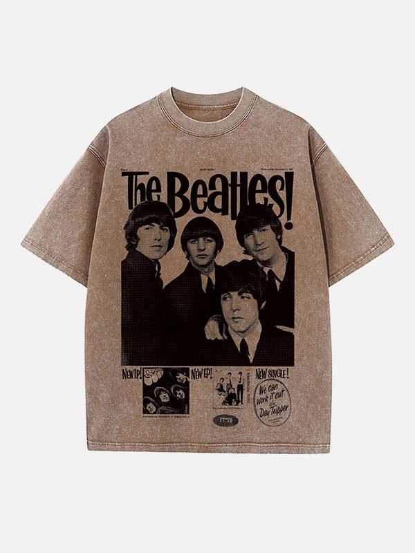 The Beatles Print Round Neck T-shirt