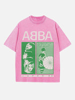 ABBA Print Round Neck T-shirt