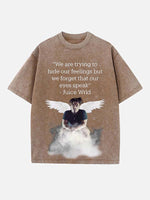 Juice WRLD Print Round Neck T-shirt