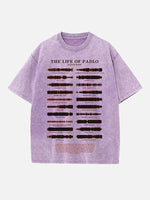 Kanye West Print Round Neck T-shirt
