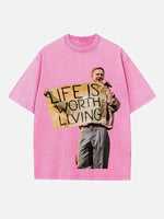 Imagine Dragons Print Round Neck T-shirt