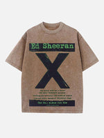 Ed Sheeran Print Round Neck T-shirt
