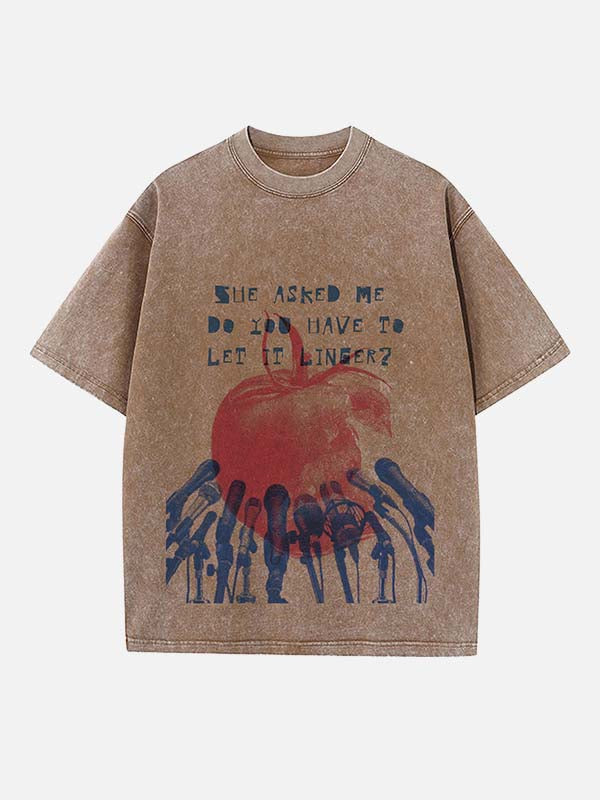 The Cranberries Print Round Neck T-shirt