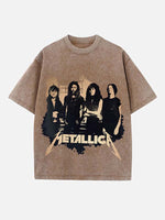 Metallica Print Round Neck T-shirt
