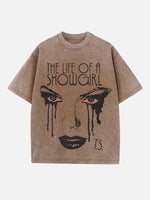 Taylor Swift Print Round Neck T-shirt