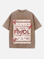 The Cranberries Print Round Neck T-shirt