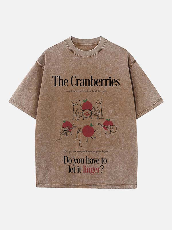 The Cranberries Print Round Neck T-shirt