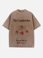 The Cranberries Print Round Neck T-shirt