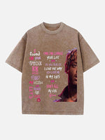 Juice WRLD Print Round Neck T-shirt