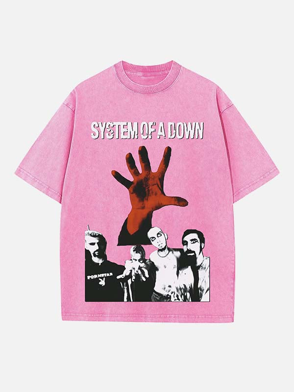 System of a Down Print Round Neck T-shirt