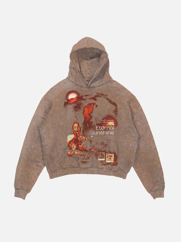 Ariana Grande Print Slant Pockets Hoodie