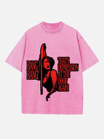 Raye Print Round Neck T-shirt