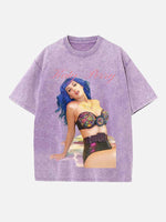 Katy Perry Print Round Neck T-shirt