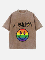 J Balvin Print Round Neck T-shirt