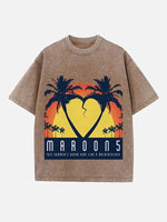Maroon 5 Print Round Neck T-shirt