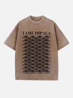 Tame Impala Print Round Neck T-shirt