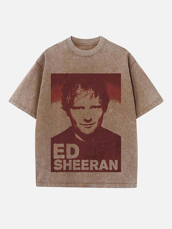 Ed Sheeran Print Round Neck T-shirt