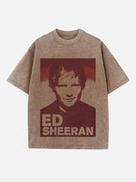 Ed Sheeran Print Round Neck T-shirt