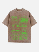 Ed Sheeran Print Round Neck T-shirt