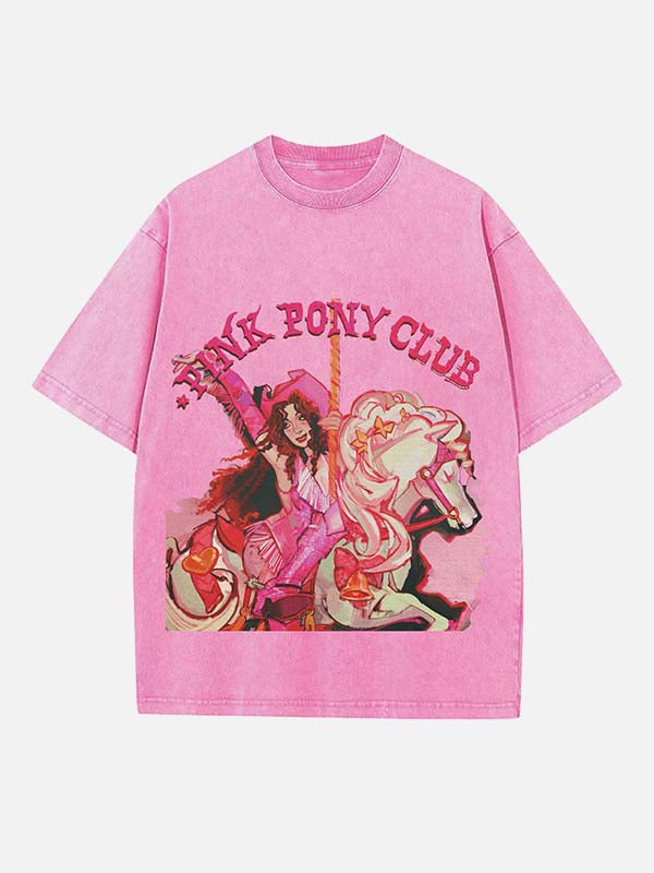 Chappell Roan Print Round Neck T-shirt