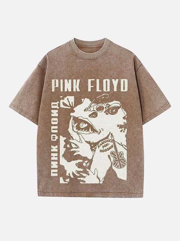 Pink Floyd Print Round Neck T-shirt