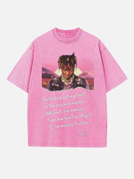 Juice WRLD Print Round Neck T-shirt