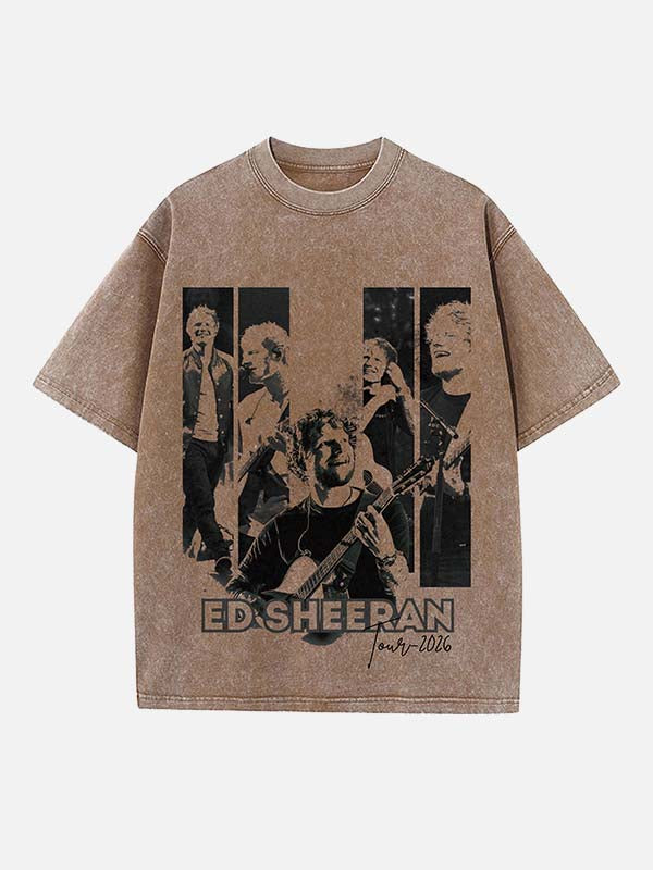 Ed Sheeran Print Round Neck T-shirt