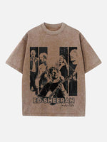 Ed Sheeran Print Round Neck T-shirt