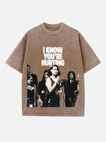 Raye Print Round Neck T-shirt