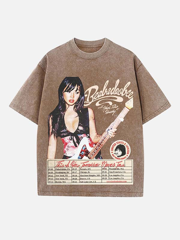 Beabadoobee Print Round Neck T-shirt