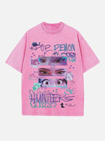 HUNTR/X Print Round Neck T-shirt