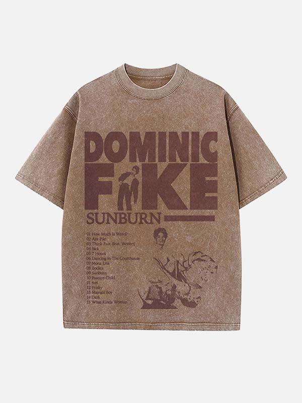Dominic Fike Print Round Neck T-shirt