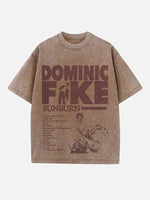 Dominic Fike Print Round Neck T-shirt